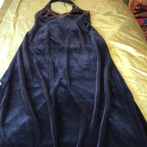 Black sequined gown